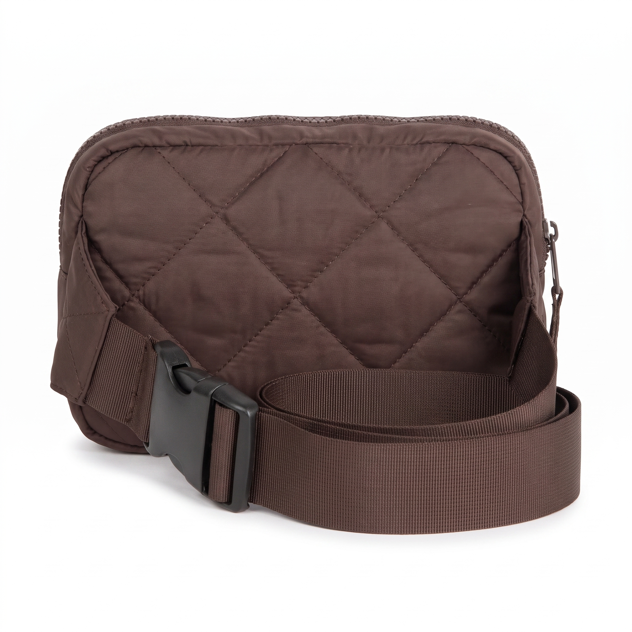 Puffer Recycled Fanny Pack in Chocolate